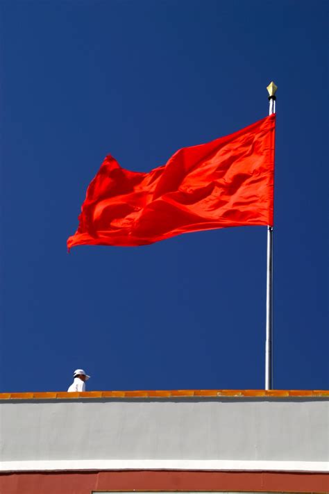 Free Images : flagpole, illustration, flags, blow, china, red flag ...