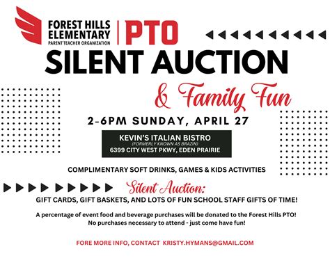 Silent Auction Fundraiser at Kevin's Italian Bistro - Eden Prairie ...
