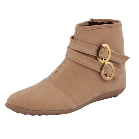 Buy ABJ Fashion Women's Beige Boots6 UK at Amazon.in