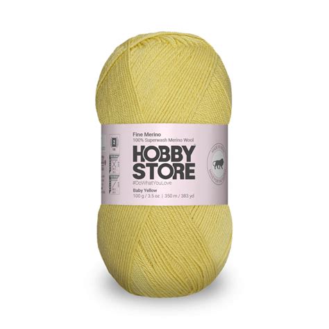 Fine Merino Wool by Hobby Store - Baby Yellow FM029 – Magic Needles