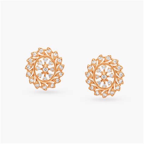 Spherical Elegance Diamond Stud Earrings