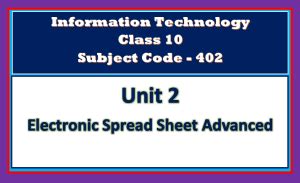 Image result for Computer Class 10 Part B Spreadsheet