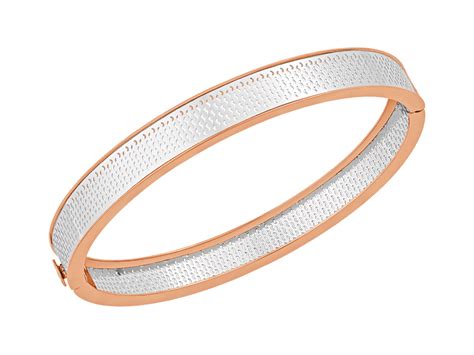 Jewelove™ Bangles & Bracelets Platinum Kada with Rose Gold Edges for ...