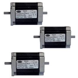 SET OF 3 NOS 18.9 kg cm BIPOLAR STEPPER MOTOR (2.8 Amp Double Shaft ...