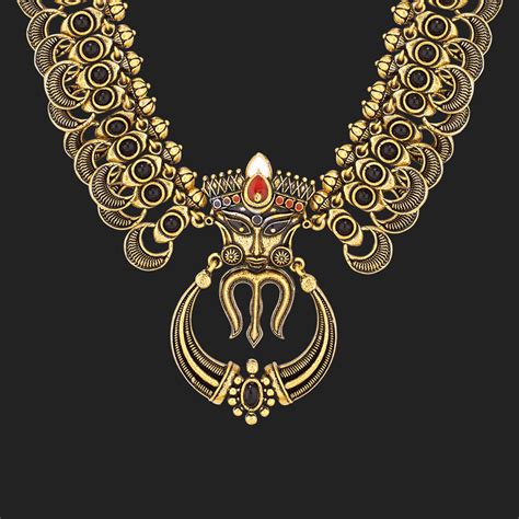 Durga Trishul and Goddess Face Necklace – VOYLLA