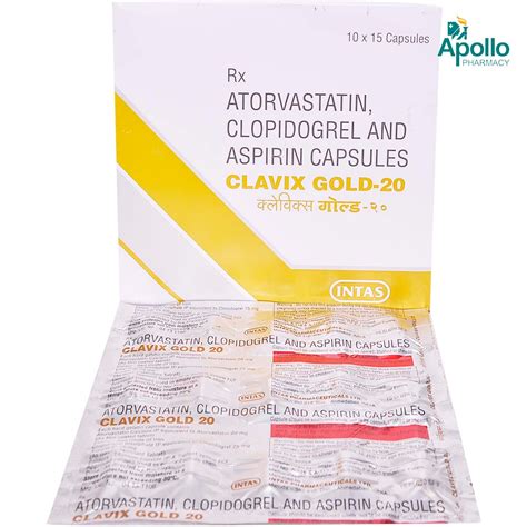 Clavix Gold-20 Capsule 15's Price, Uses, Side Effects, Composition ...