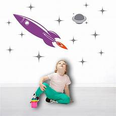 Space Rocket Wall Stickers by Space Rocket Wall Sticker By Snuggledust Studios Space Rocket Wall Stickers