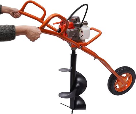 Amazon.com : 63CC Drill Wheelbarrow, 3HP Gasoline propelled Ground Post ...