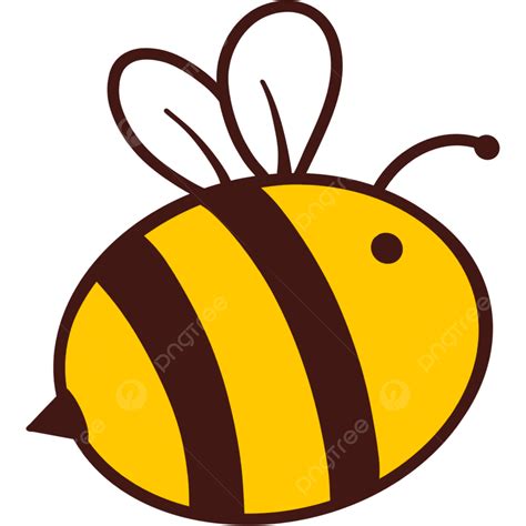 Simple Cartoon Bee Drawing