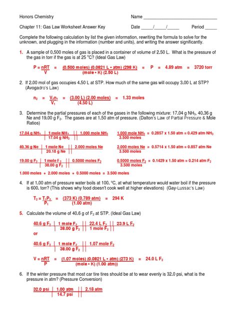 Image result for Gas Laws Practice Worksheet
