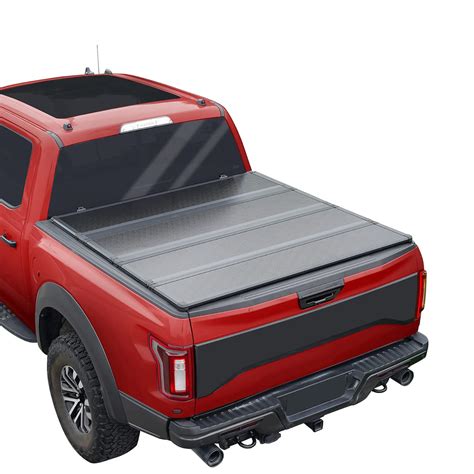JDMSPEED Hard 4-Fold Truck Bed Tonneau Cover Compatible with 2015-2022 Ford F-150 Tonneau Cover ...