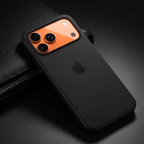 Black Original Silicone case for Apple iphone 17 Pro – The Hatke