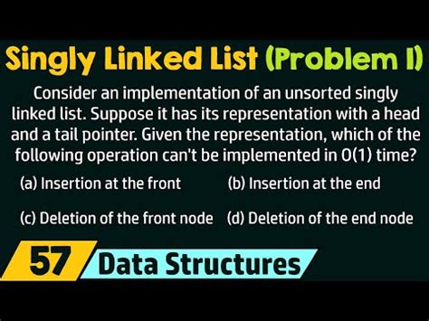Singly Linked List (Solved Problem 1) Video Lecture - Crash Course