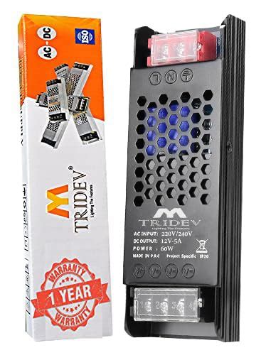 TRIDEV TRADERS DC 12V 5A 60W Switching Power Supply Universal Regulated ...