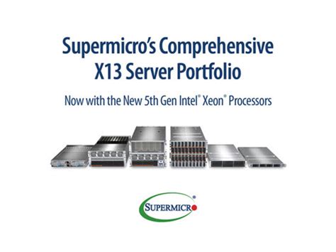 Supermicro Offers Rack Scale Solutions with New 5th Gen Intel Xeon ...
