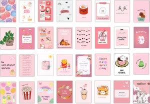 Aesthetic Kawaii stickers in poster format for kids room - 32 Posters ...