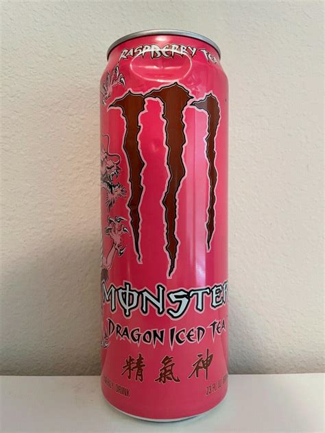 Monster Energy Drink - Dragon Iced Tea - Raspberry - 23oz NEW/UNOPENED ...
