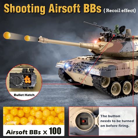 Supdex RC Tank 1:18 Leopard 2 2.4 GHz Remote Controlled India | Ubuy
