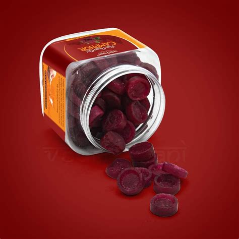 Buy Vedic Vaani Pure Aromatic Puja Prayer Red Camphor Kapooram Long ...