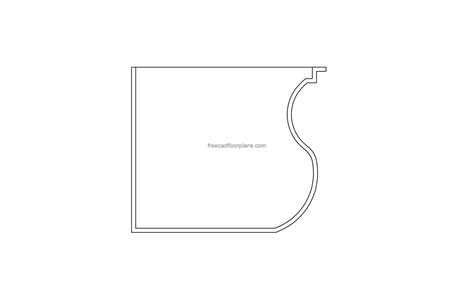 Spanish Gutter - Free CAD Drawings