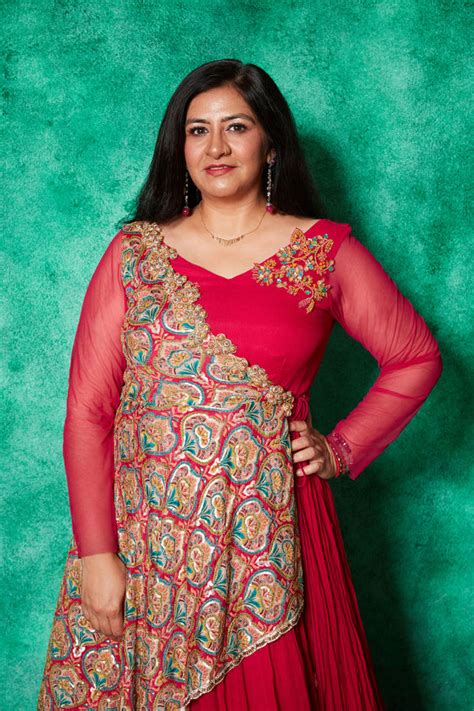 Anarkali with One-Sided Cape – Saaj By Ankita