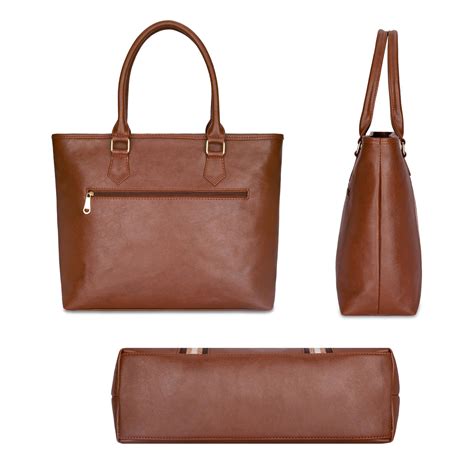 THE CLOWNFISH Sophitech Series Faux Leather 14 inch Laptop Handbag For ...