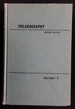 Polarography: v. 1 : Kolthoff, I. M., Lingane, James J.: Amazon.in: Books
