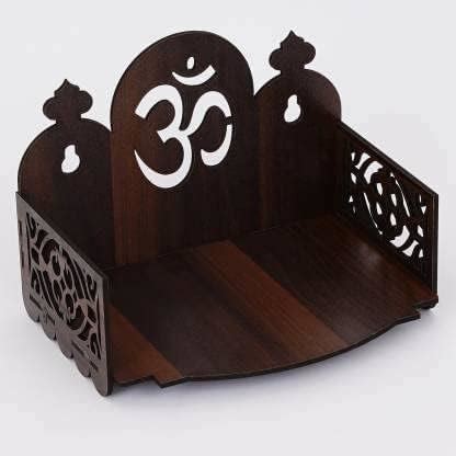 SHREE RAM IMPEX Wooden Readymade Wall Mounted Hanging Temple for Home ...