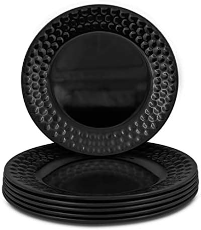 Buy Home Centre Stoneware Dahlia Dinner Plate (10.5 Inch, Black) Online ...