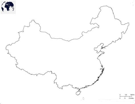 China Map Printable Single-Color 的图像结果