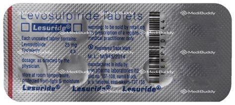 Lesuride Tablet: Price, Uses, Side Effects & How to Use - MediBuddy
