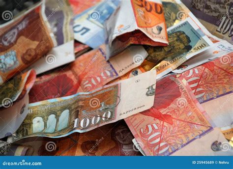 Macedonian denars stock image. Image of divisa, effect - 25945689