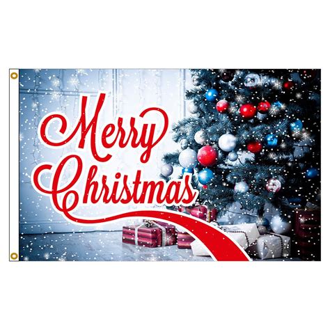 Merry Christmas Flag - 3' x 5' Nylon USA Made