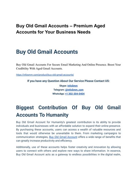 PPT - Buy Old Gmail Accounts - Reliable & Verified PowerPoint ...