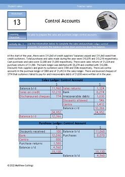 Image result for Control Accounts Tutorial