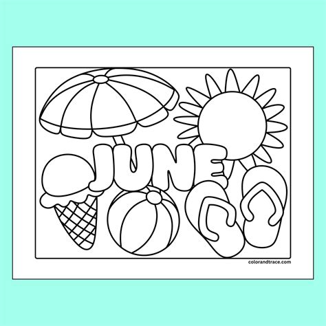 Printable June Coloring Pages [2025]