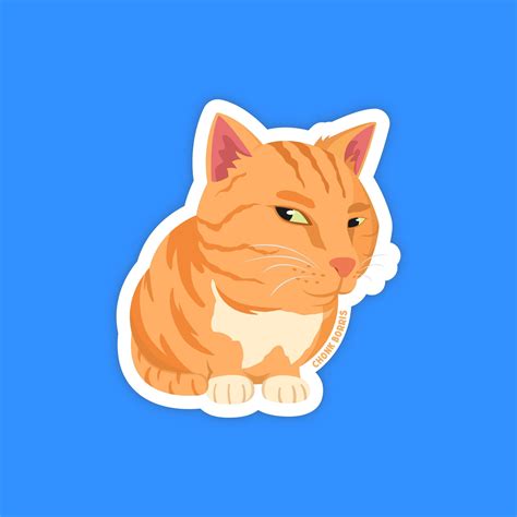 Side Eye Cat Meme Sticker Mr. Fresh Cat, Judging Cat Meme, Bombastic ...