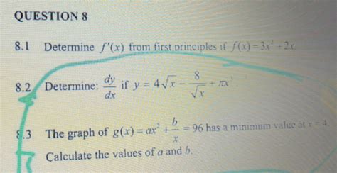 Image result for Dy Dx From First Principles Using F X