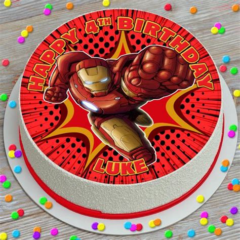 Iron Man Photo Cake for Kids Birthday Online| YummyCake