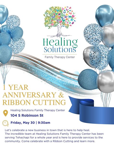 Ribbon Cutting and Anniversary Celebration for Healing Solutions Family ...
