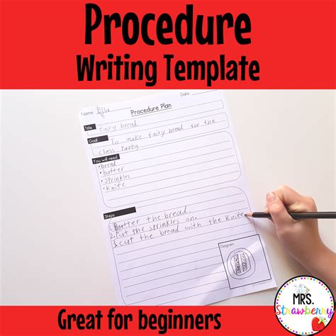 Image result for Writing a Procedure Example