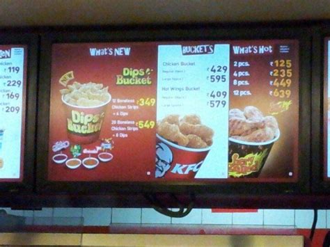Menu at KFC, Noida, Sector 63