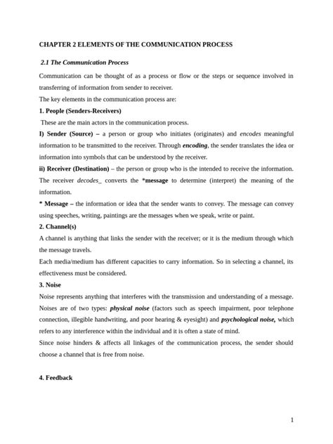 Elements of Communication Process 的图像结果