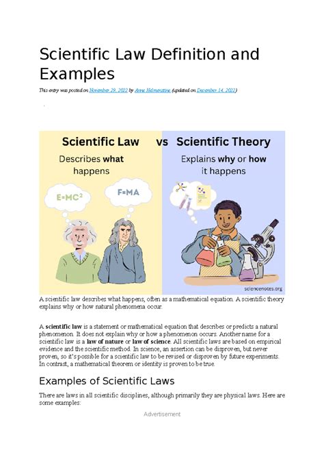 Define Scientific Law