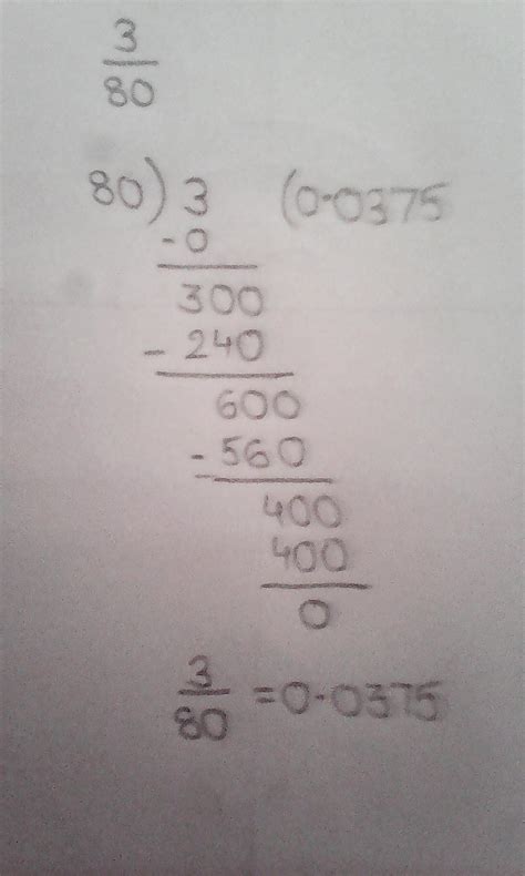 divide 3 by 80 (decimal) - Brainly.in