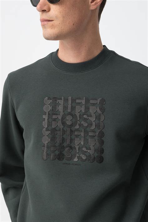 Dark Green Sweatshirt - 10066115_899 - Tiffosi