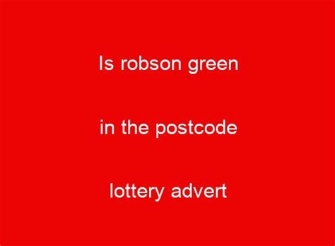 Postcode Lottery Advert 2008 的图像结果