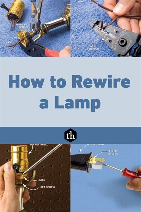 Image result for How to Rewire a Lamp Tutorial