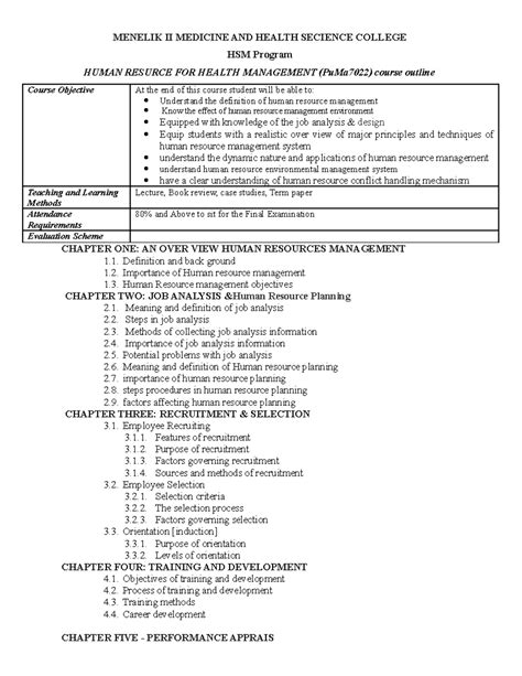 HRM Course Overview 的图像结果