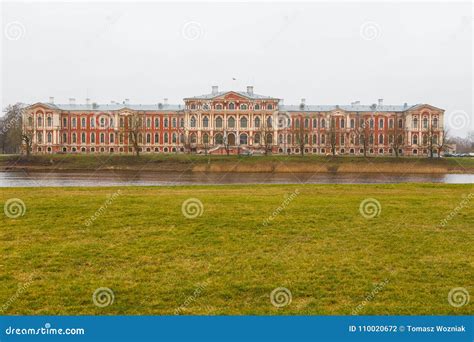 Old Red Castle in Jelgava, Latvia. Latvian Agriculture University Editorial Photography - Image ...